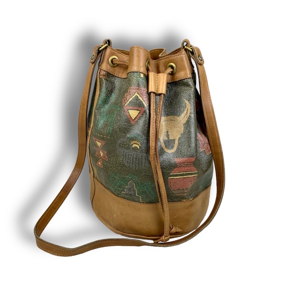 Orvis Bags Rare Orvis Vintage Leather Western Bucket Bag Made In